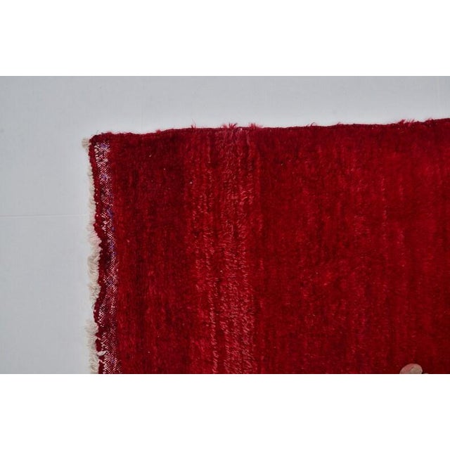 Turkish Vintage Anatolian Angora Wool Rug For Sale - Image 3 of 10