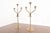 Art Deco Roycroft Arts & Crafts Brass Finished Hammered Copper Candelabras, Pair For Sale - Image 3 of 13