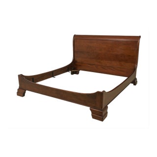 Stickley King Size Mahogany Sleigh Style Bed For Sale