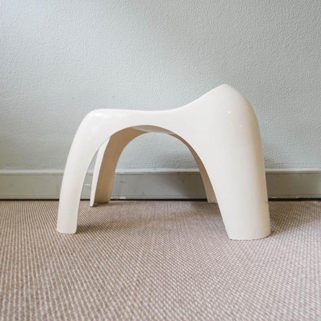 Portuguese Fiberglass Stool in the style of Efebino by Stacy Duke for Artemide, 1970s For Sale - Image 10 of 15