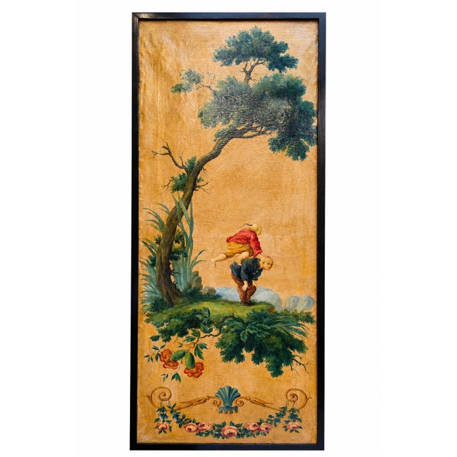 Chinoiserie Painted Panels, 1800s, Set of 3 For Sale - Image 7 of 18