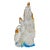 Crystal Glass Liuli Pate-De-Verre White Clear Kwan Yin Bodhisattva Statue For Sale