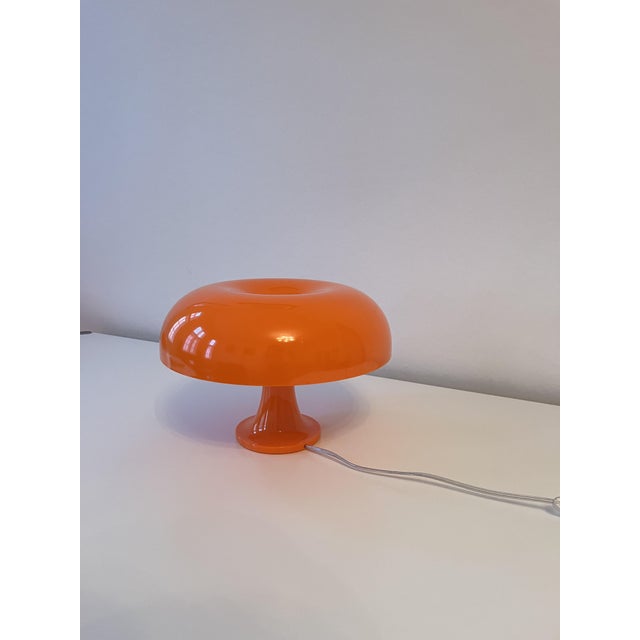 Vintage Nessino Table Lamp in Orange by Giancarlo Mattioli for Artemide, 2010s For Sale - Image 11 of 11