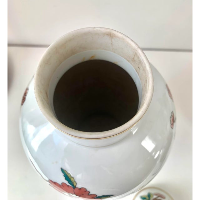 Porcelain Covered Jar With Gilt Floral Decoration From Europe For Sale In San Diego - Image 6 of 7