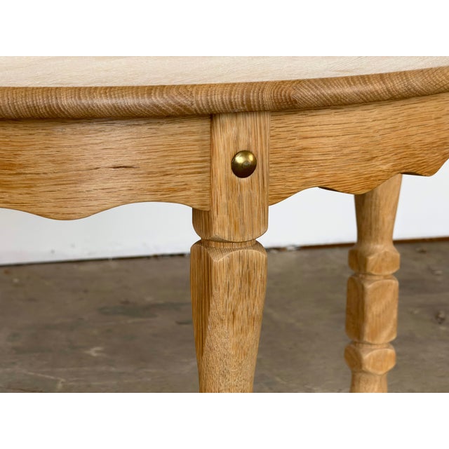 Scandinavian Modern Oak Extending Dining Table by Henning Kjærnulf, 1970s For Sale - Image 9 of 10