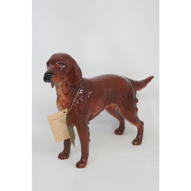 Vintage Goebel Ch622 Irish Setter Hand Painted Porcelain Dog Figurine 4699b For Sale - Image 14 of 18
