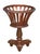A fine English plant stand or jardiniere from the Edwardian era, featuring a basket with a goblet or chalice-like shape...