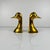 1970s Brass Bookends in the shape of a Ducks Head, 1970, Set of 2 For Sale - Image 5 of 11