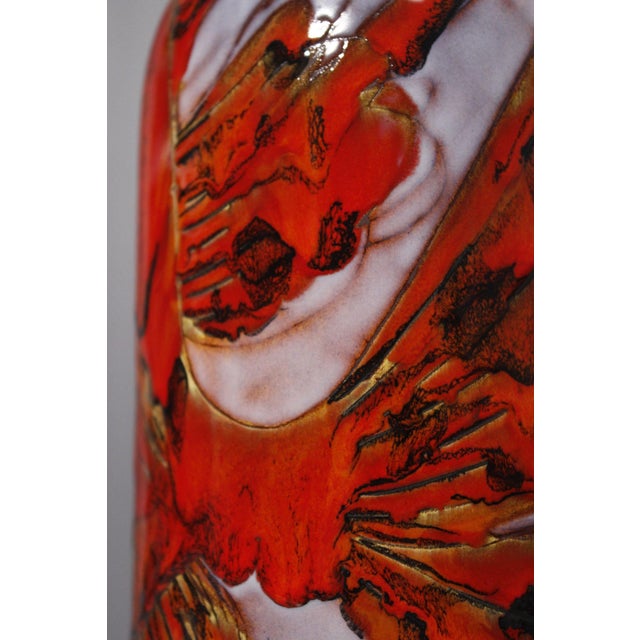 Large Vintage French Ceramic Lamp Base by Kurt & Monique Brunner for Vallauris, 1960s For Sale - Image 12 of 15