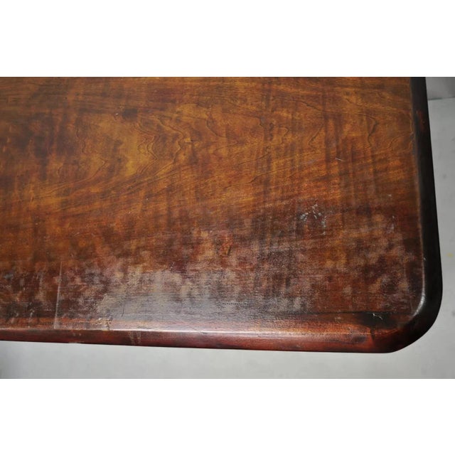 Antique Eastlake Victorian Aesthetic Movement Carved Walnut 6 Leg Parlor Table For Sale In Philadelphia - Image 6 of 12