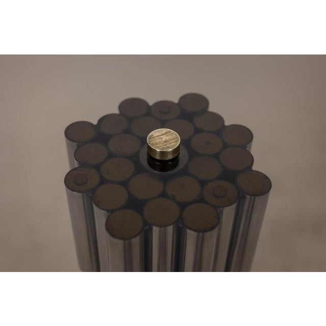 Organ Pedestal Table in Chromed Metal, 1970s For Sale - Image 6 of 8