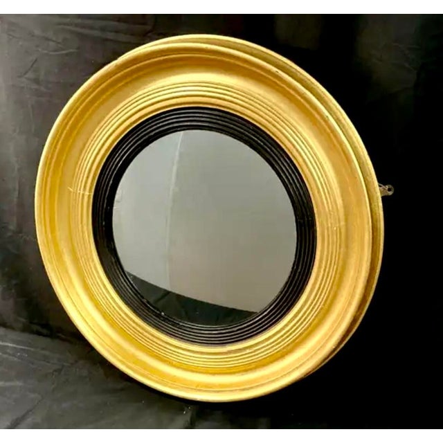 English Regency Convex Giltwood Bullseye Mirror For Sale In Tampa - Image 6 of 8