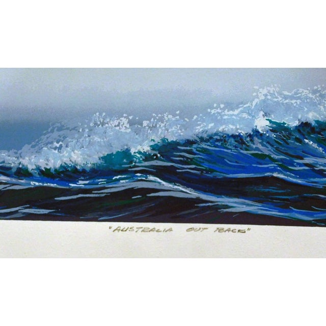 1980s Pete Peterson Australia Out Back Hand Signed Original Art Serigraph Artwork For Sale - Image 5 of 5