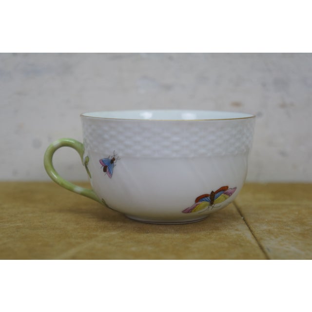 Early 20th Century Herend Rothchild Porcelain Bird Motif China Dinner Tea Service Plate Set - 47pc For Sale - Image 14 of 15