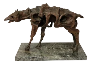 Bronze & Marble Sculpture by Angelo Canevari, 1970s