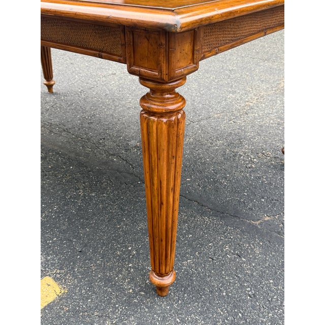 2000 - 2009 Tommy Bahama Island Estate Plantation “Grenadine” Dining Table With 2 Leaves For Sale - Image 5 of 12
