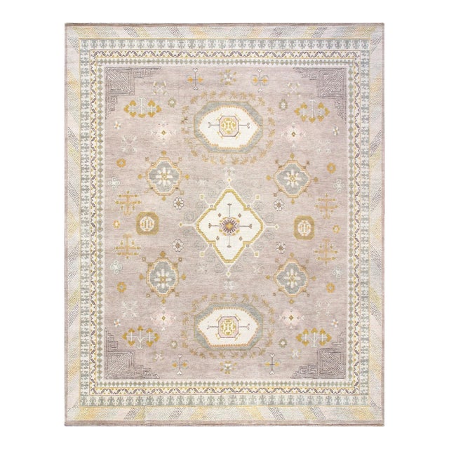 Pasargad Home Khotan Camel Wool Area Rug- 9' 3'' X 11'11'' For Sale