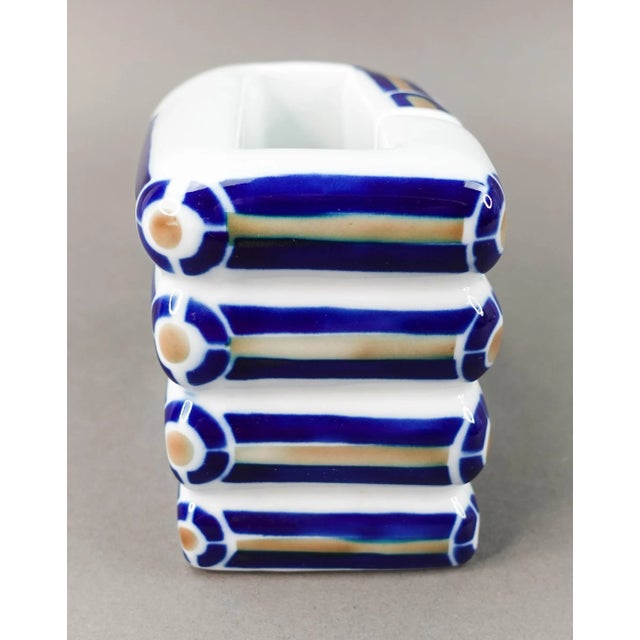 Sargadelos Spain Vintage Rare Porcelain Modernist Hand Sculpture. Measures approximately 7" long, 2 1/2" wide, 3 1/2" high.