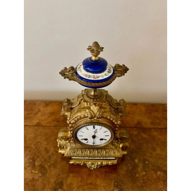 Antique French Ormolu Mantle Clock, 1860s For Sale - Image 4 of 7