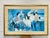 Large Vintage Framed Figurative Wall Art | Four Women at a Café | 59" X 40", C. 1970's For Sale - Image 4 of 12