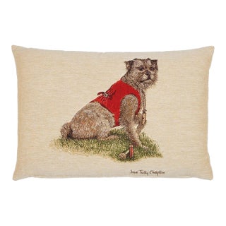 Rt. Hon Thomas Terrier Cushion With Feather Filler - 33x46cm (13"x18") For Sale