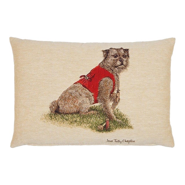 Rt. Hon Thomas Terrier Cushion With Feather Filler - 33x46cm (13"x18") For Sale