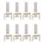 High Back Lucite Dining Chairs - Set of Eight For Sale