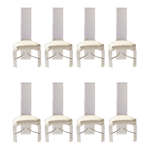 Lucite Dining Chairs - Set of Eight