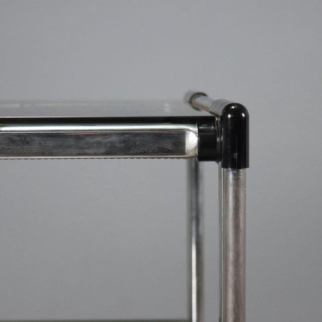 Vintage Kitchen Trolley in Chromed Metal and Glass, Italy, 1970s For Sale - Image 4 of 9