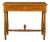 Mid 20th Century English Pine Faux Bamboo Desk with Two Drawers and H-Form Cross Stretcher For Sale