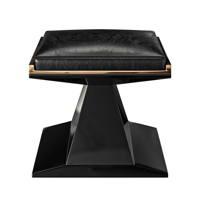 "Amendola" Chair & Ottoman With Stainless Steel and Bronze Details Bizimyer Furniture. Unmatched. Unrivalled. Designed by...