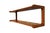 A very unusual and well-made teak wall shelf from the Danish company Dyrlund. Softly shaped ends, rounded edges and the...