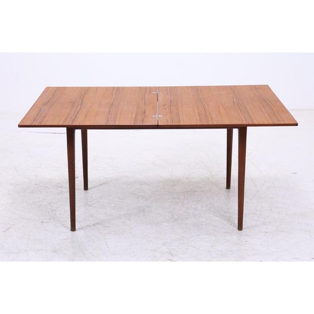 Mid-Century Danish Teak Extendable Dining Table For Sale - Image 6 of 15