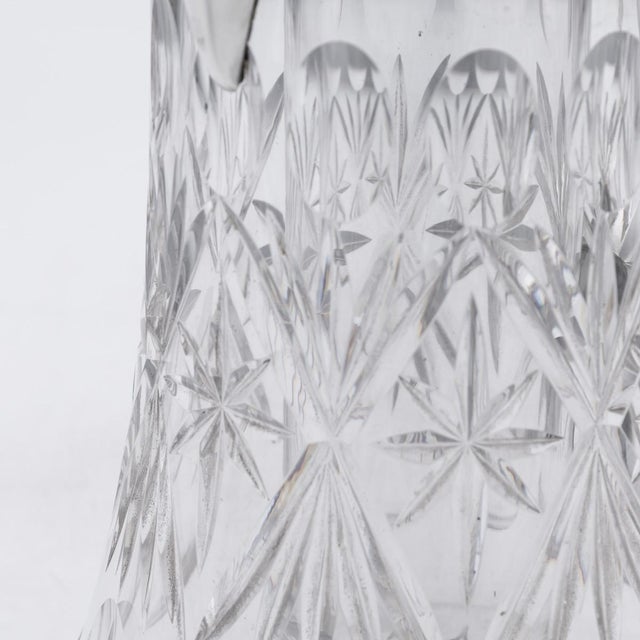 Antique English Silver and Cut Glass Claret Jug, 1906 For Sale - Image 12 of 16