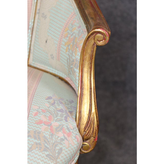 French Louis XV Style Giltwood Swivel Vanity Bench by Auffray For Sale - Image 12 of 12