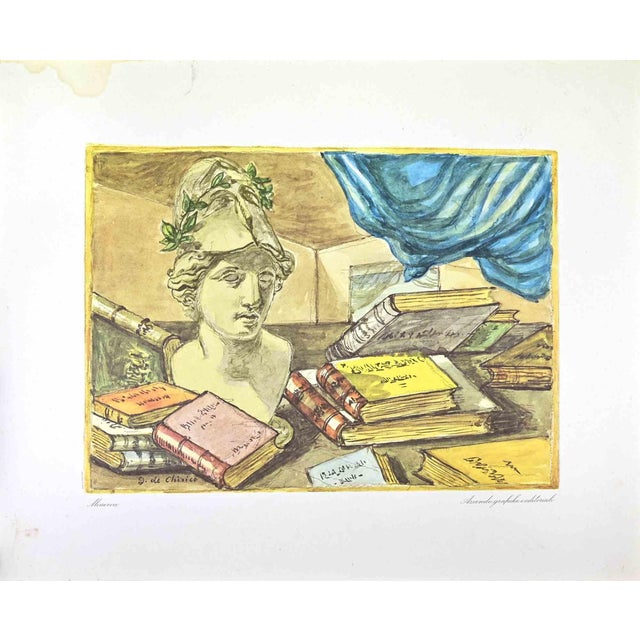 Giorgio De Chirico, Athena, Vintage Offset Print, 1962 For Sale