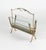 1950s Mid-Century Modern Brass and Glass Magazine Rack from Fontana Arte, Italy, 1950s For Sale - Image 5 of 17