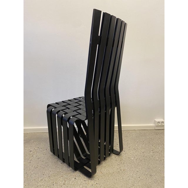 High Sticking Chair in Black by Frank Gehry for Knoll, USA, 1993 For Sale - Image 13 of 14