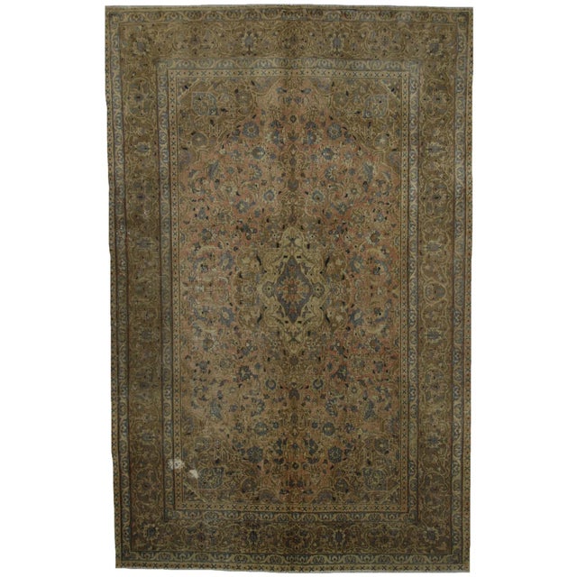 Vintage Middle Eastern Hand-Knotted Rug For Sale - Image 6 of 6