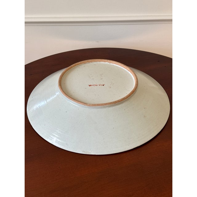 Chinese Export Hand Painted Rose Medallion Shallow Bowl For Sale - Image 14 of 15