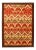 Multi Color Fine Hand Knotted Ikat Rug 9'11'' X 14' For Sale