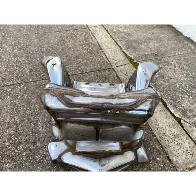 Mid-Century Modern 1970s Jason Seley Welded Swivel Bumper Chair For Sale - Image 3 of 12