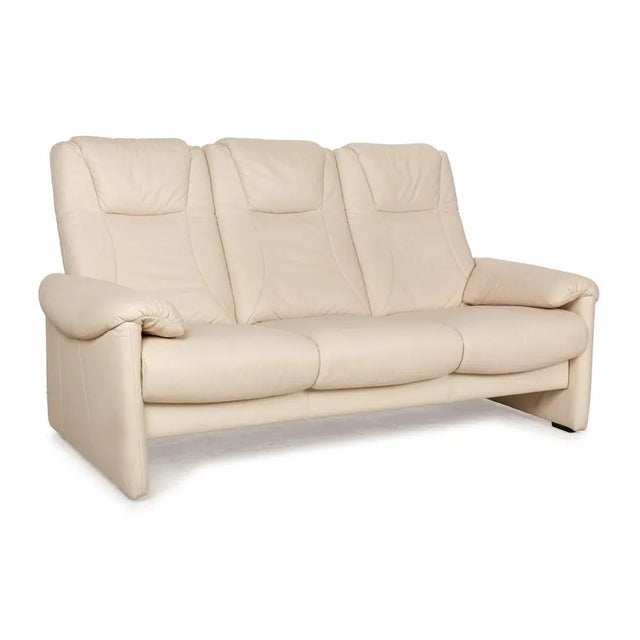 Cream Leather 3-Seater and 2-Seater Sofas from Willi Schillig, Set of 2 For Sale - Image 4 of 18