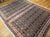 Vintage Persian Tabriz Afshan Rug, Hand-Knotted Wool, Allover Caucasian Shirvan Pattern, Navy & Ivory, 7x10 For Sale - Image 10 of 18