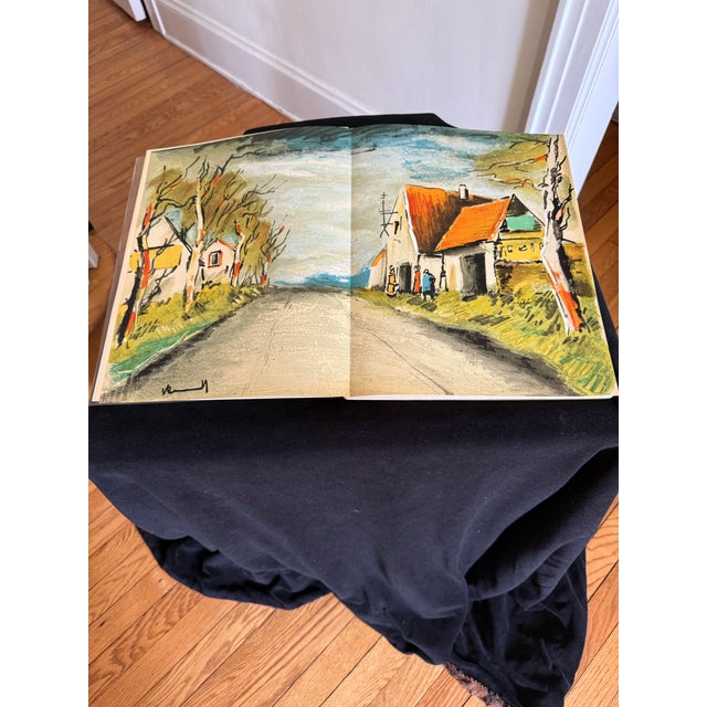 White Vlaminck by Pierre Mac Orlan. 1958 With Signed Original Lithograph. Very Rare For Sale - Image 8 of 12