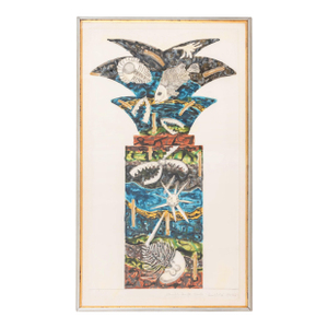 Ned Smyth "Fossils: Tree of Life" Mixed Media