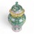 Hand-Painted Bok Choy Cabbage Pattern Porcelain Ginger Jar With Foo Dog Lid For Sale - Image 4 of 5