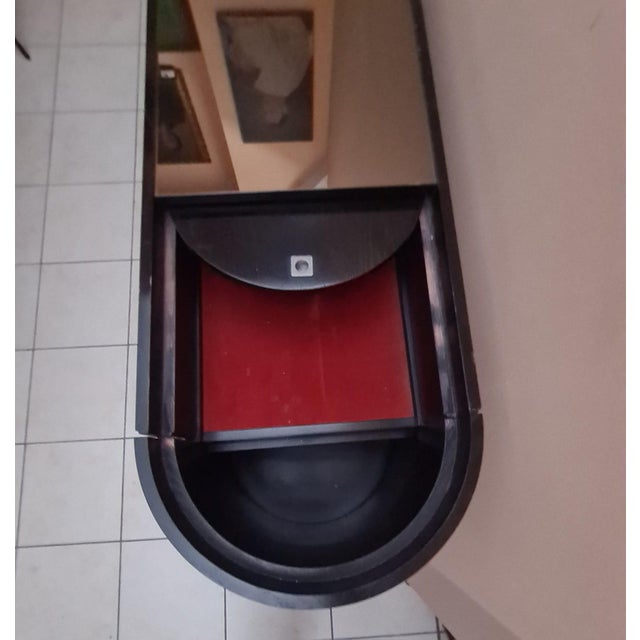 Round Sideboard in Wood and Steel, 1980s For Sale - Image 10 of 16