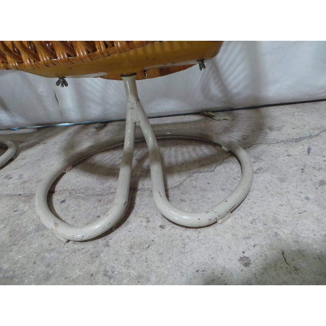 "Rondo" Rattan Easy Chairs Gote Mobler Sweden 1960 For Sale - Image 12 of 12