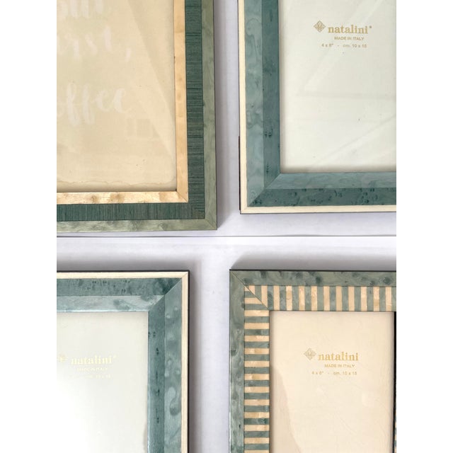 Natalini Wood Inlay Frames Set Of Four Chairish